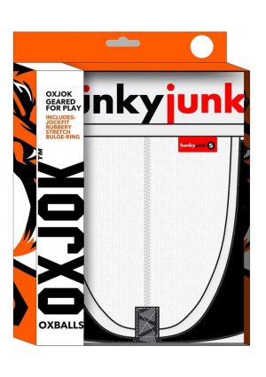 Hunker Comfy Pouch Slider-Strap Jock - White Snow - XXLarge