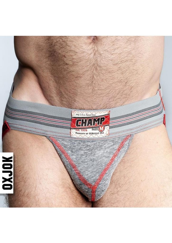 Champ Vintage Sweatshirt Jock - Gray Heather - Large