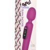 Bang! Digital Rechargeable Silicone Wand Vibrator - Purple