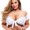 Teacher`s Pet Schoolgirl Tie Top - Queen - White