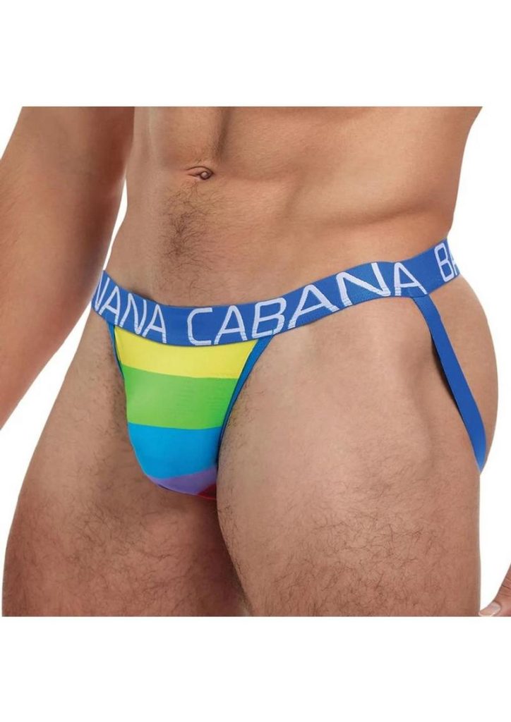 Banana Cabana Jock - S/M - Rainbow