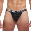Banana Cabana Poly Jock - Medium/Large - Black