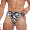 Banana Cabana Thong - Small/Medium - Black/White