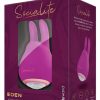 Bodywand Socialite Eden Rechargeable Silicone Clit Stimulator - Purple/Gold