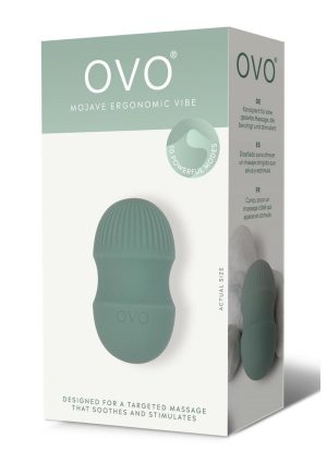 Ovo Earth Mojave Mini Rechargeable Silicone Vibrator - Green