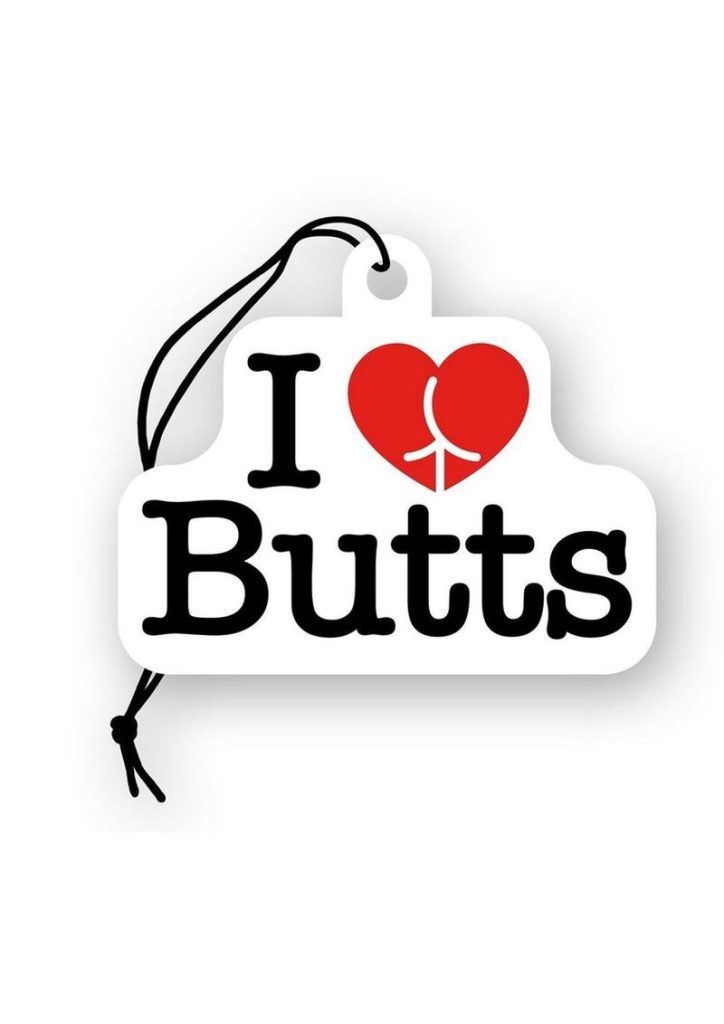 I Love Butts Air Freshener - Red/White/Black