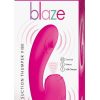Blaze Suction Thumper Rechargeable Silicone Vibrator Clitoral Stimulator - Pink