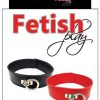Fetish Play Collar Vegan Leather - Black
