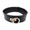 Fetish Play Collar Vegan Leather - Black