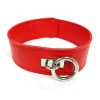Fetish Play Collar Vegan Leather - Red