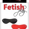 Fetish Play Blindfold Vegan Leather - Red