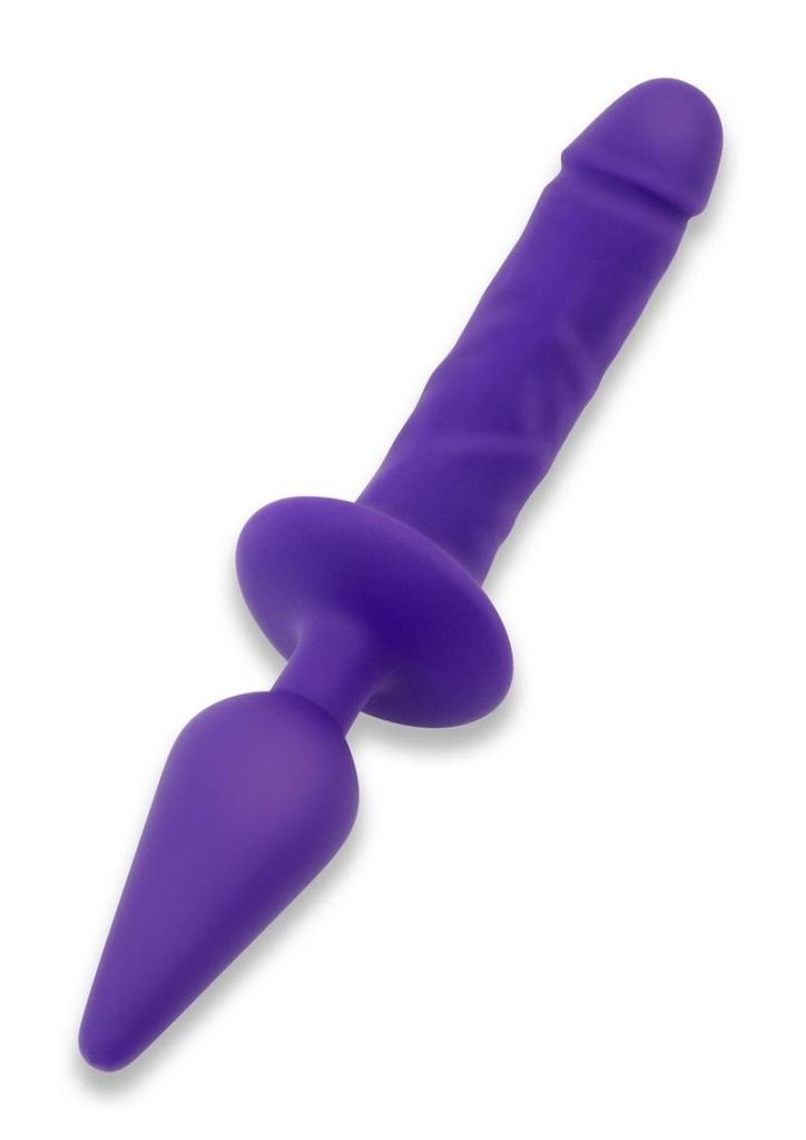 Together Toys Double Pleasure Rechargeable Silicone Couples Vibrator - Purple