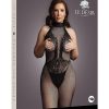 Le Desir Fishnet Lace Bodystocking - Queen - Black