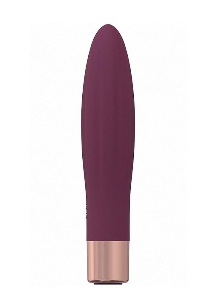 LoveLine Fame Silicone Rechargeable 10 Speed Mini Vibrator - Burgundy