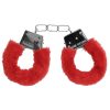 Ouch! Beginner`s Handcuffs Furry - Red