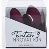 Twitch 3 Silicone Rechargeable Suction and Tongue Vibrator - Burgundy