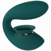 Twitch 3 Silicone Rechargeable Suction and Tongue Vibrator - Forest Green
