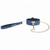 Ouch! Florence Collection Collar with Leash - Blue