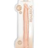 RealRock Skin Realistic Double Dildo 14in - Vanilla