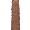 RealRock Skin Penis Extender 7in - Caramel