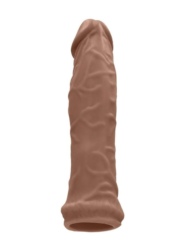 RealRock Skin Penis Extender 6in - Caramel