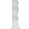 RealRock Crystal Clear Non Realistic Dildo with Suction Cup 7in - Clear