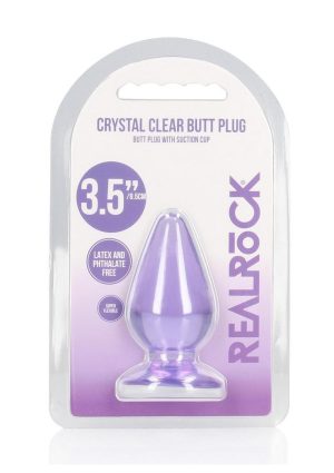 RealRock Crystal Clear Anal Plus 3.5in - Purple