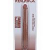 RealRock Realistic Skin Thick Double Ended Dong 14in - Caramel