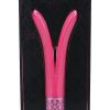 Royal Gems Dueling Queens Rechargeable Silicone Vibrator - Pink