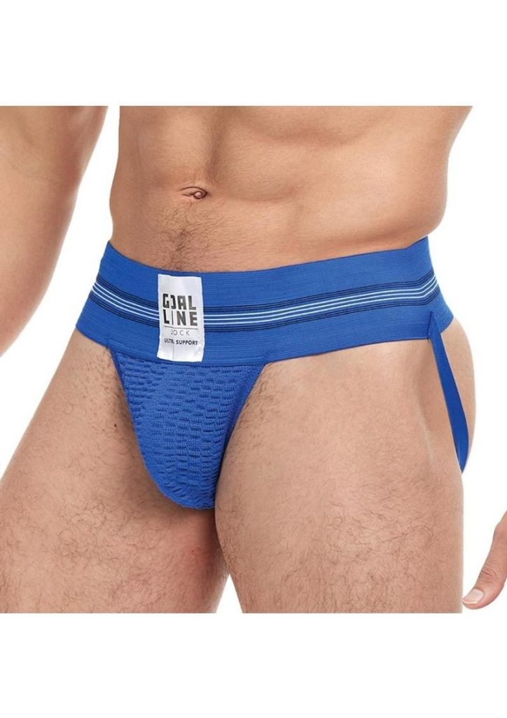 Goal Line Class Jockstrap - Small/Medium - Blue