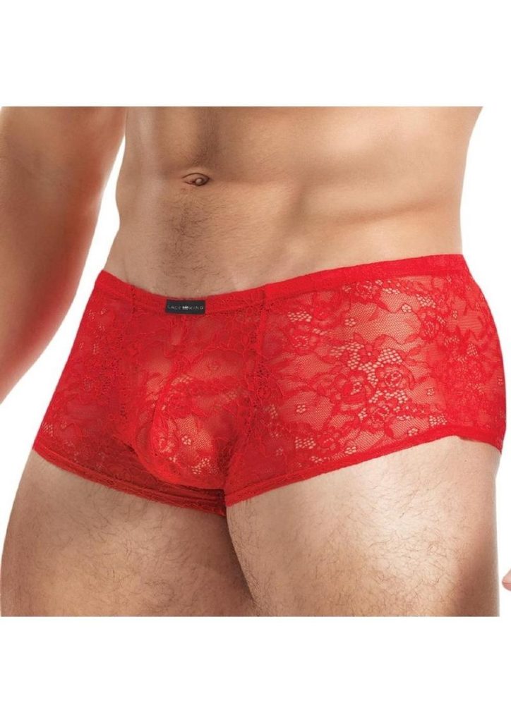 Lace King Lace Trunks - Small/Medium - Red