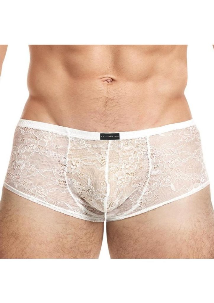 Lace King Lace Trunks - Small/Medium - White