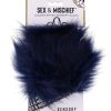 Sex and Mischief Cougar Spiked Sensory Glove - Navy/Gold