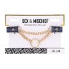Sex and Mischief Cougar Day Collar - Navy/Gold