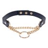 Sex and Mischief Cougar Day Collar - Navy/Gold