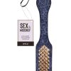 Sex and Mischief Cougar Studded Paddle - Navy/Gold