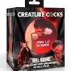 Creature Cocks Hell Hound Silicone Penis Sleeve - Large - Red/Black