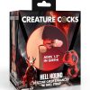 Creature Cocks Hell Hound Silicone Penis Sleeve - Medium - Red/Black