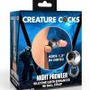 Creature Cocks Night Prowler Silicone Penis Sleeve - Medium - Silver/Black