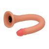 Hosed Slim Silicone Enema Hose 12in - Vanilla