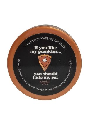 Kama Sutra Halloween Mini Massage Candle 1oz Taste my Pie - Pumpkin Spice