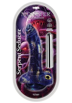 Monster Romance Serpent Seducer Rechargeable Dong - Purple/Multicolor