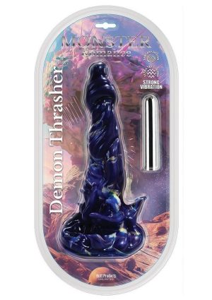 Monster Romance Demon Thrasher Rechargeable Dong - Purple