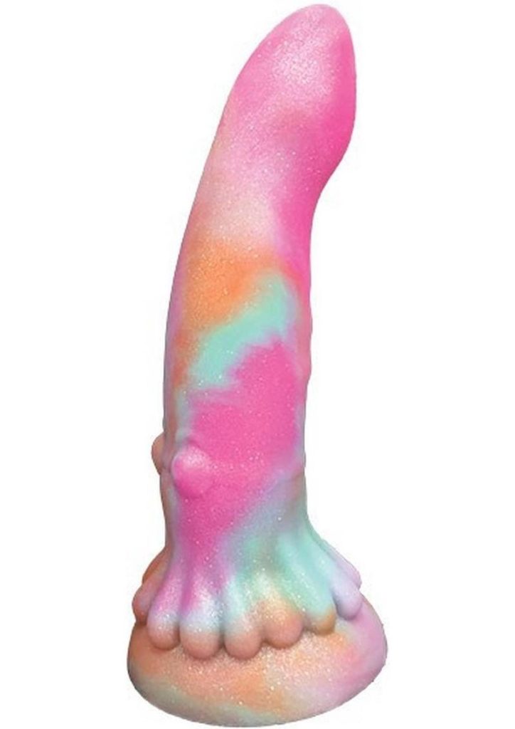 Monster Romance Squid Lust Rechargeable Silicone Dong - Multicolor