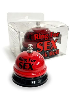 Ring The Bell for Sex Desk Bell - Red/Black