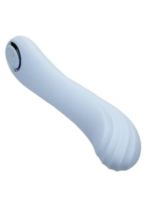 Azure Collection Contoured G Rechargeable Silicone Vibrator - Blue