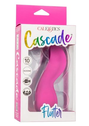 Cascade Flutter Rechargeable Silicone Vibrator - Pink