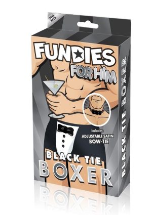 Fundies Black Tie Tuxedo With Bow Tie - OS - Black/White