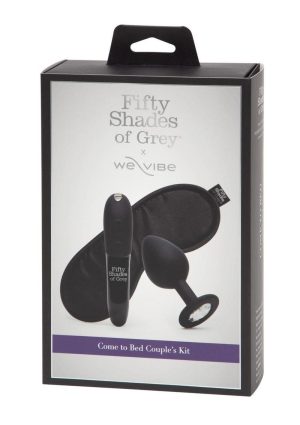 Fifty Shades of Grey X We-Vibe Come to Bed Rechargeable Silicone Couples Kit - Black