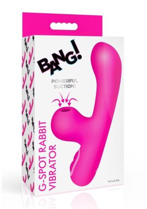 Bang! G-Spot Rabbit Rechargeable Silicone Vibrator - Pink